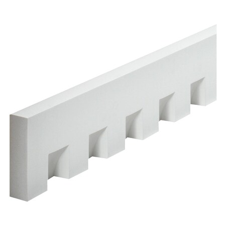 Ekena Millwork 5 3/4"W x 2 1/4"Tooth/Space x 1 5/8"P, 12' Length, Classic Dentil Moulding MLD320-12